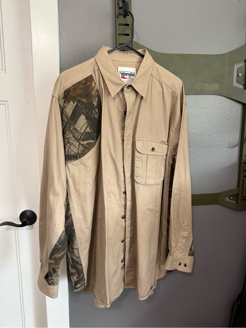 Wrangler Pro Gear Shirt Jacket with Camouflage Panels XXL